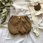 シンプルで可愛いコーデュロイかぼちゃパンツ   ▷▶︎キャメル◀︎◁