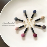 マットカラーのアンティークピアス/イヤリング