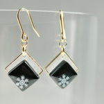 【sale】雪の結晶とフロストのイヤリング/ピアス