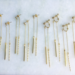 stick  chain earring / pierce(ピアスのみアレルギー対応)