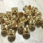 プラ製 10mm タッセル キャップ カバー ゴールド  20個セット