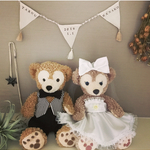 名入れガーランド付き ダッフィー ウエディング コスチューム 結婚式 衣装 