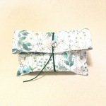 保冷ランチバッグ(お弁当袋）リバティ・イルマ（ライトブルー＆ピンク）