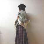 着丈長め　大人のタックスカート