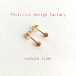 14kgf： petite pierce 2㎜ ：レットアゲート