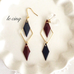 アーガイル風ピアス/イヤリング