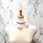 cotton m ヘアバンド 付け襟 ラッフルカラー チョーカー
