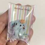 ◆Rainbow Drop◆ミニチュアテディベア◆３ｃｍの水色ゾウさん