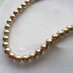 シンプルコットンパールネックレス（ベージュ）プリンセス
