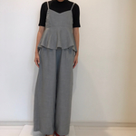 値下げ‼︎セットアップ👗ペプラムキャミ&ワイドパンツ