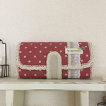 sato-6630様専用です。たくさん入る長財布 チェリーピンク 水玉✴︎