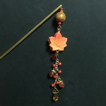 和菓子 紅葉の秋色簪