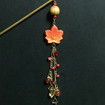 和菓子 紅葉の秋色簪