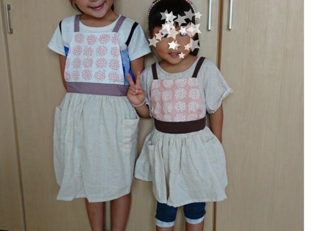 無料印刷可能エプロンワンピース 子供 手作り かわいい子供たちの画像