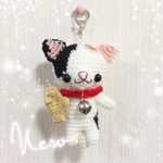 あみぐるみキーホルダー☆三毛猫ちゃん