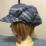 1点もの！まるっとゆるっとキャスケット ブルー