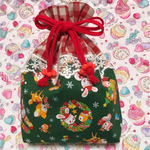 レトロ  クリスマス柄が可愛い！巾着
