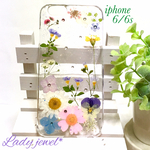 最終処分65%off＊iphone6/6s用押し花ケース＊natural sweet garden＊1点のみ スワロフスキーいっぱい♡スマホケース