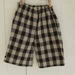 シンプルcotton/linenのパンツ　kids 90~100  (再販）