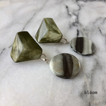 KHAKI  2way 14kgfピアス・イヤリング【minne mag.掲載作品】
