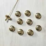VINTAGE GOLD ROUND SPACER DISC BEADS