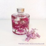 キャンドルのようなハーバリウム　水のうつわ（桜色）
