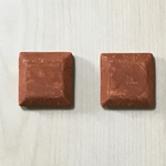 VINTAGE SQUARE NATURAL CLAY BROWN CABOCHONS
