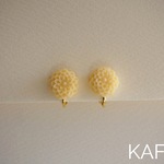 レトロフラワーのイヤリング