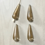 VINTAGE GOLD CLEAR MARBLE DROP ACRYL BEADS