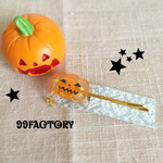 【送料込み】Halloweenジャックオランタンヘアピン