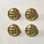 ●20㎜● GOLD ROUND BUTTON CABOCHONS PARTS