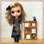 ブライス　リカちゃん  ワンピース　 カモフラ柄