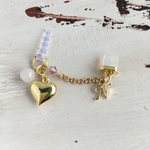 NEW ハート☆イニシャル充電口アクセサリー
