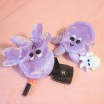 タコモダチ  ふわふわポーチ うすむらさきさん