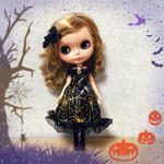 ブライス　リカちゃん  ミディアムドレス　 ハロウィン   スパイダー