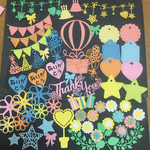 ６ ありがとうset  アルバムカード作成に♡