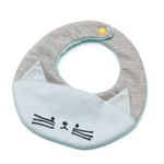 【新色】送料込み かわいいねこちゃんのスタイ ブルー