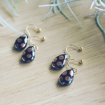 ドットのしずくイヤリング(ノンホールピアス)