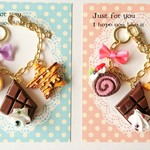 ★受注製作★Cute♡giftsあま～いスイーツ3Pバックチャーム