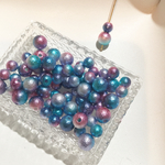《通し穴あり》リンクルグラデーションパール  サイズミックス 10g