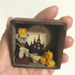 ミニチュアテディベアのハロウィンボックス