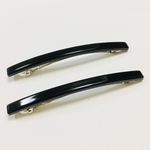 2個プラスチック台座バレッタDIYパーツ10.5㎝