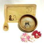 [世界にひとつだけのプレゼント 離乳食セット 猫ちゃんシリーズ 名前おいれします♡