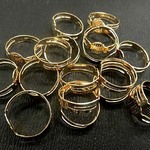 リング台(フリータイプ)　淡ゴールド30個