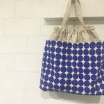【サイズ大】バッグインバッグ *ドット おむつポーチ