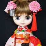 Blythe outfit ◆着物◆大正浪漫のお振袖（正絹）◆ブライス◆