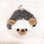 がま口ふわふわハリネズミ