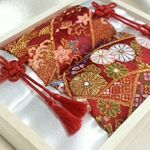 和風　蓋付きリングピロー　和　吉祥