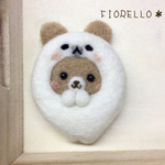 アザラシになりたいくまちゃん ブローチ
