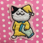 おやすみ猫のワッペン